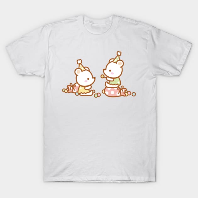 Twin Candy Bears T-Shirt by verciata